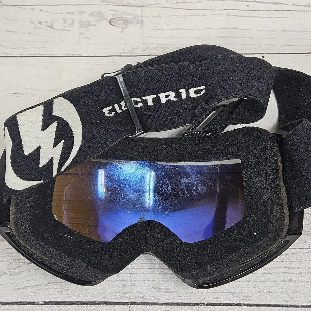 Electric Winter Sports Ski Snowboard Goggles Black Frame Mirrored Lens
